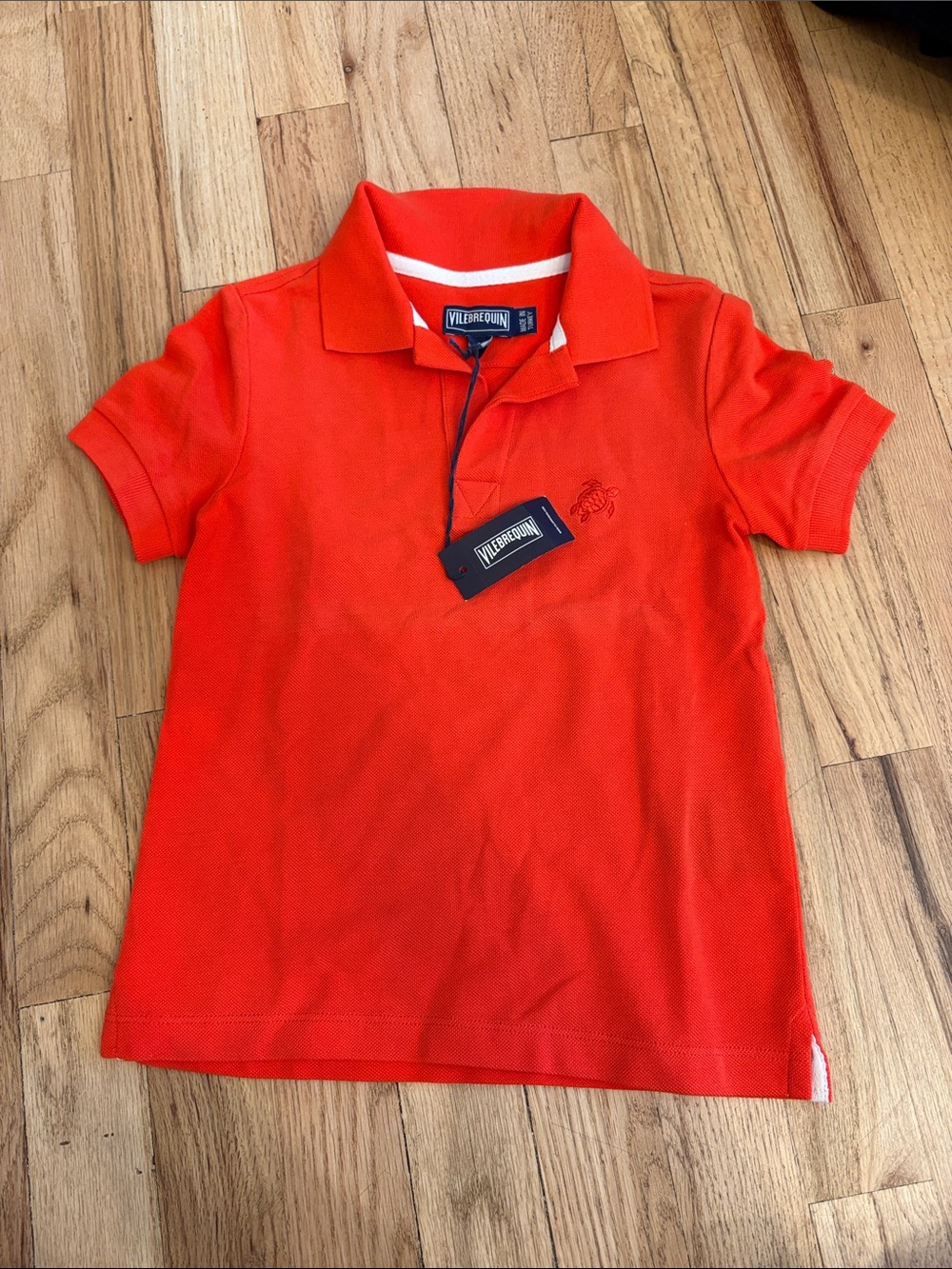 Vilebrequin Bright Orange Boys' Polo